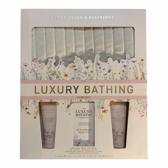 Peony, Peach & Raspberry Bath Gift Set - Picture 1 of 3